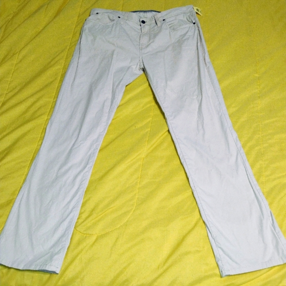 MENS 36x32 Tailor Vintage khaki lite wear PANTS Casual Wear
